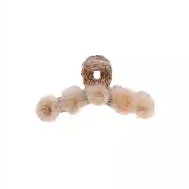 水中玉 秋冬毛绒抓夹大号鲨鱼夹发量多发卡后脑勺夹子头饰 亚克力 发夹 女款