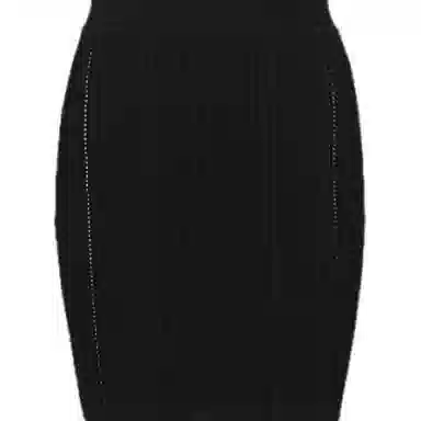 BALMAIN Short Fine Ribbed Knit Dress V