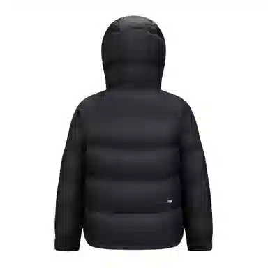 鸭鸭 加厚高蓬松舒适保暖短款面包羽绒服 男女同款 黑色