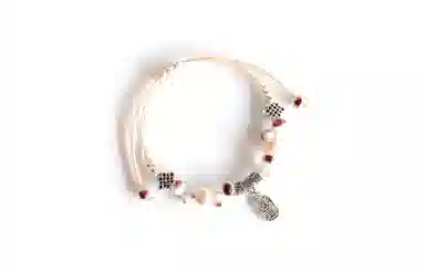 嘉福莱 精致国风小众 寓意满满五福临门 新中式百搭国潮 年年有余#好运 琉璃 手链 男女同款情侣款