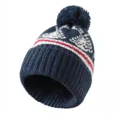 南极人 复古圣诞树费尔岛风冬季保暖针织帽护耳冷帽大脸显脸小百搭 加厚 绒线帽 女款