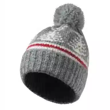 南极人 复古圣诞树费尔岛风冬季保暖针织帽护耳冷帽大脸显脸小百搭 加厚 绒线帽 女款