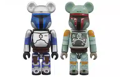BE@RBRICK Star Wars Jango Fett Boba Fett 100%+100%