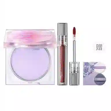 滋色 柔焦定妆膏粉冻持妆口红彩妆套装 丝绒持久雾面