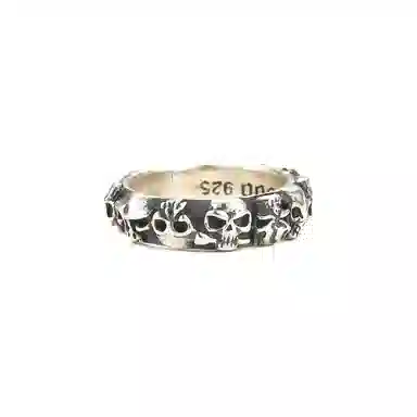 Ruibeila Punk Skull 925 Silver Ring