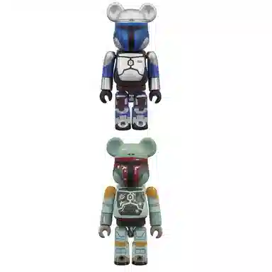BE@RBRICK Star Wars Jango Fett Boba Fett 100%+100%
