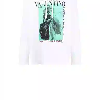 Valentino SS22 Logo Hoodie White