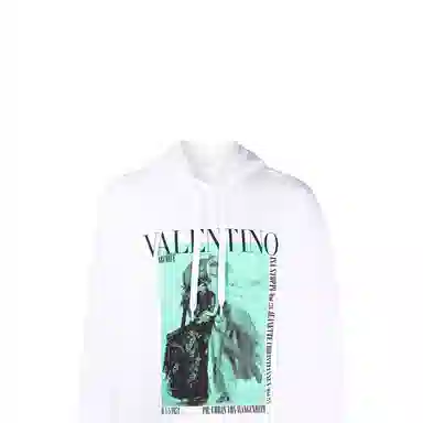 Valentino SS22 Logo Hoodie White