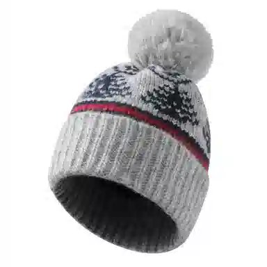 南极人 复古圣诞树费尔岛风冬季保暖针织帽护耳冷帽大脸显脸小百搭 加厚 绒线帽 女款