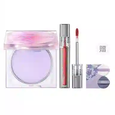 滋色 柔焦定妆膏粉冻持妆口红彩妆套装 丝绒持久雾面