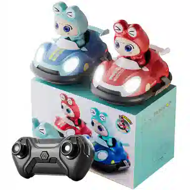 星域传奇 碰碰车 双人对战卡丁车 可充电  亲子互动游戏 遥控玩具