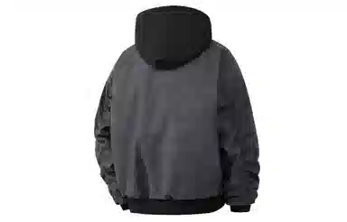 大卫贝肯 美式高街基础经典休闲百搭加厚假两件连帽棉服 男女同款