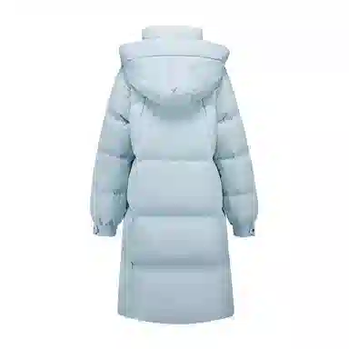 雅鹿 纯色加厚中长款长袖羽绒服 女款