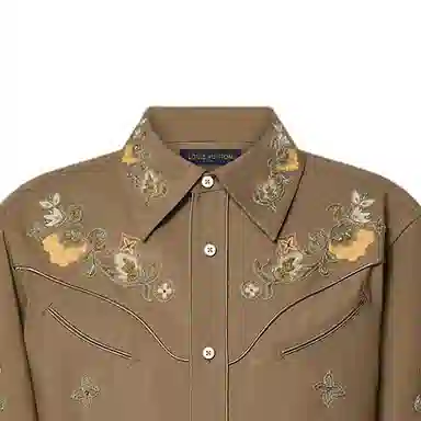 Louis Vuitton FW24 Floral Embroidery Shirt