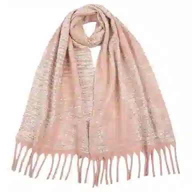 红豆 保暖加厚时尚百搭 羊毛 绒线围巾 女款