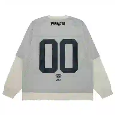 Aape FW24 Long Sleeve Tee White Grey