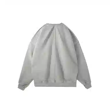 我是大卫 港风复古宽松圆领休闲纯色百搭长袖卫衣 男女同款