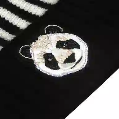 SWOFCARE Panda Embroidered Knit Beanie