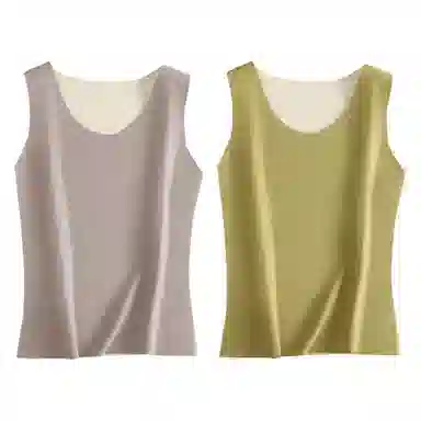 二三二三 纯色无痕自发热打底内搭保暖上装 女款