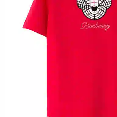 Burberry Teddy Bear Logo T-Shirt Bright Pink