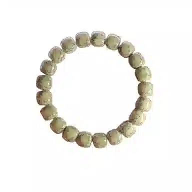 吉千年 【顺丰包邮】新中式复古潮流风 好运 生日 转运 招财进宝【收藏级】侧留白糯冰未脱脂精选海南 星月菩提 手串 男女同款情侣款