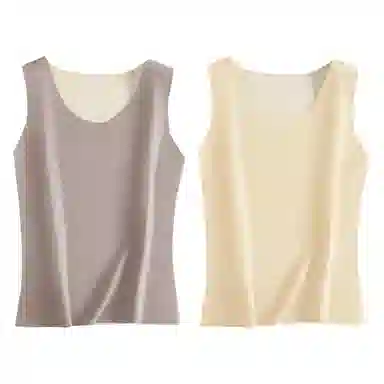 二三二三 纯色无痕自发热打底内搭保暖上装 女款