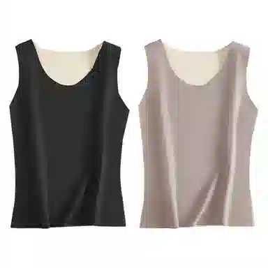 二三二三 纯色无痕自发热打底内搭保暖上装 女款