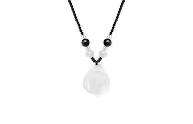 中国珠宝 新中式复古国风弥勒佛笑脸吊坠  高级感玉佛温柔气质平安好运锁骨链 玉髓 项链 男女同款情侣款