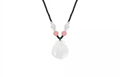 中国珠宝 新中式复古国风弥勒佛笑脸吊坠  高级感玉佛温柔气质平安好运锁骨链 玉髓 项链 男女同款情侣款