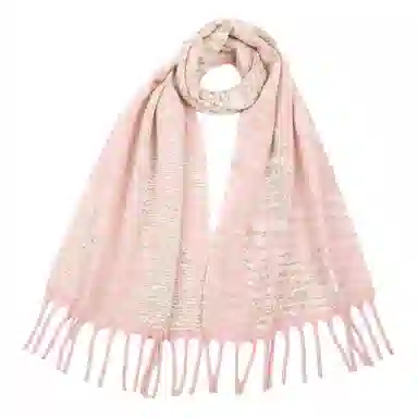 红豆 保暖加厚时尚百搭 羊毛 绒线围巾 女款