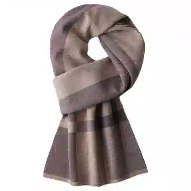 红豆 保暖加厚时尚百搭针织 羊毛 围巾 男款