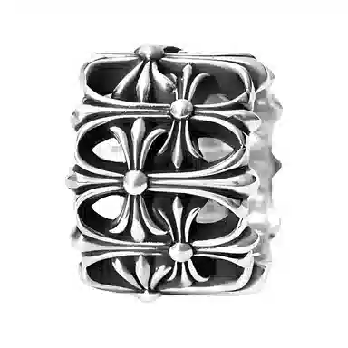 Chrome Hearts Cross Ring Silver