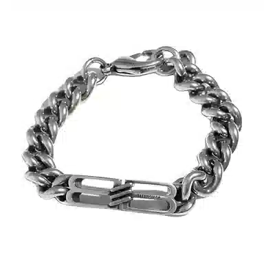 Balenciaga BB Icon Bracelet Silver