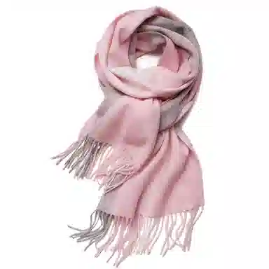 红豆 保暖百搭格纹时尚简约经典英伦格子 羊毛 绒线围巾 女款