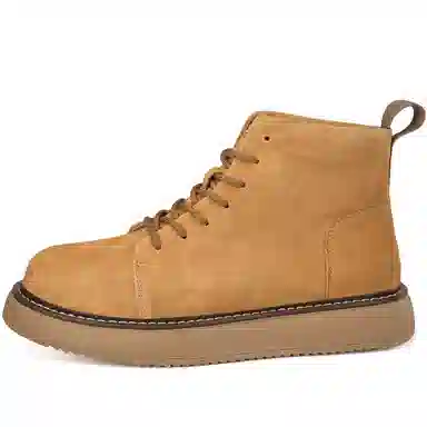 俞兆林 头层猪皮 潮流时尚户外舒适经典 短靴 男款 棕色