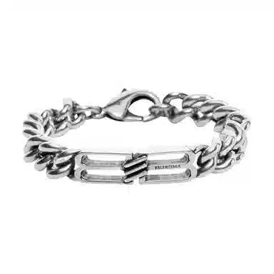 Balenciaga BB Icon Bracelet Silver