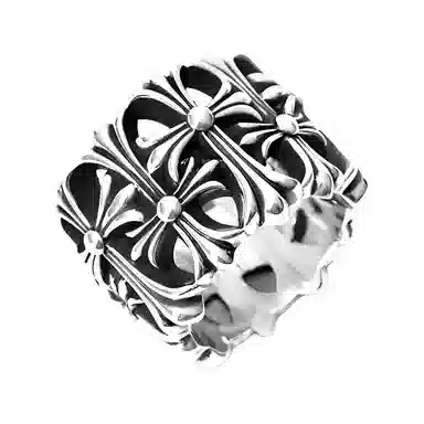 Chrome Hearts Cross Ring Silver