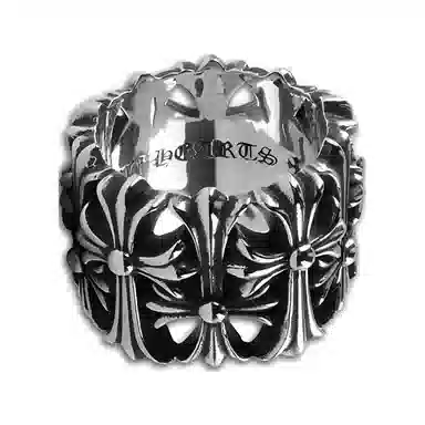 Chrome Hearts Cross Ring Silver