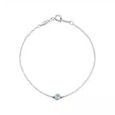 Tiffany & Co. Elsa Peretti Silver Aquamarine Bracelet