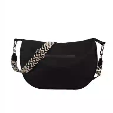TAKI Nylon Shoulder Bag Black