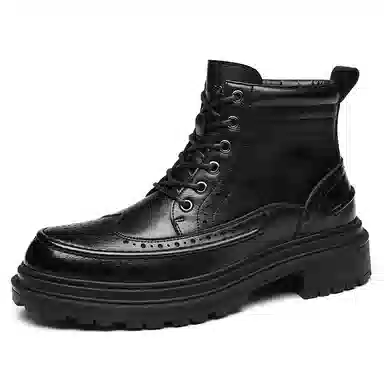 Playboy Brogue Leather Boots