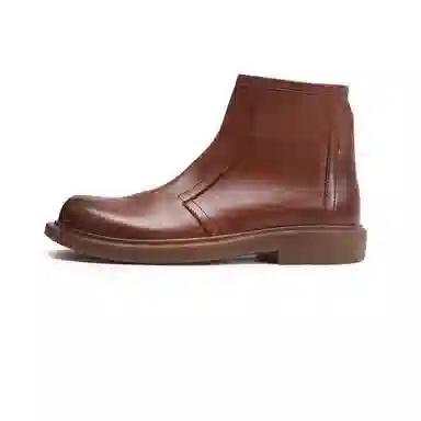 维戈 头层牛皮 时尚百搭潮流圆头 短靴 男款