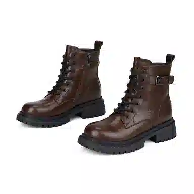 珂卡芙 合成革 百搭通勤潮流时尚舒适 马丁靴 女款