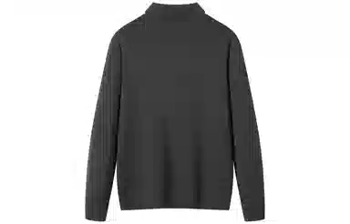恒源祥 纯色翻领套头休闲毛衣 男款