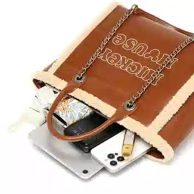 Disney Mickey Tote Bag Brown