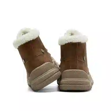 珂卡芙 美拉德潮流时尚复古百搭加绒厚底 短筒 雪地靴 女款