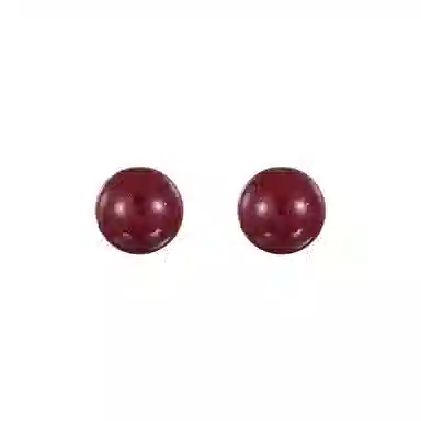 韵系 时尚简约小众 朱砂 耳钉 女款