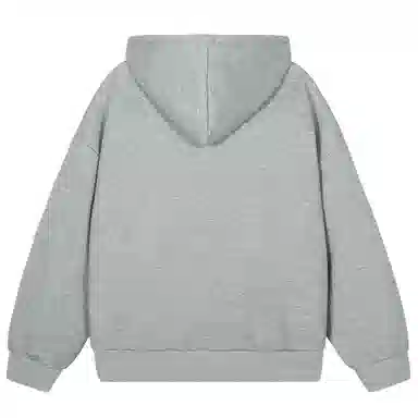 大卫贝肯 品牌字母简约基础款美式潮流休闲宽松连帽卫衣 男女同款 浅灰
