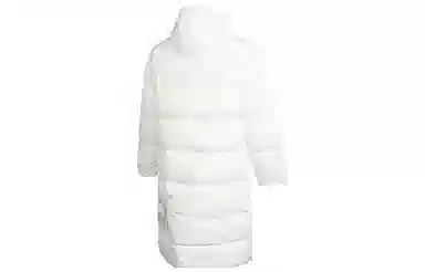 PUMA Logo Print Down Jacket White