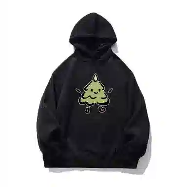 莫代尔 舒适亲肤卡通潮流韩版时尚印花休闲连帽长袖可外穿打底衣 男女同款